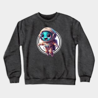 Cute Alien Space Explorer Crewneck Sweatshirt